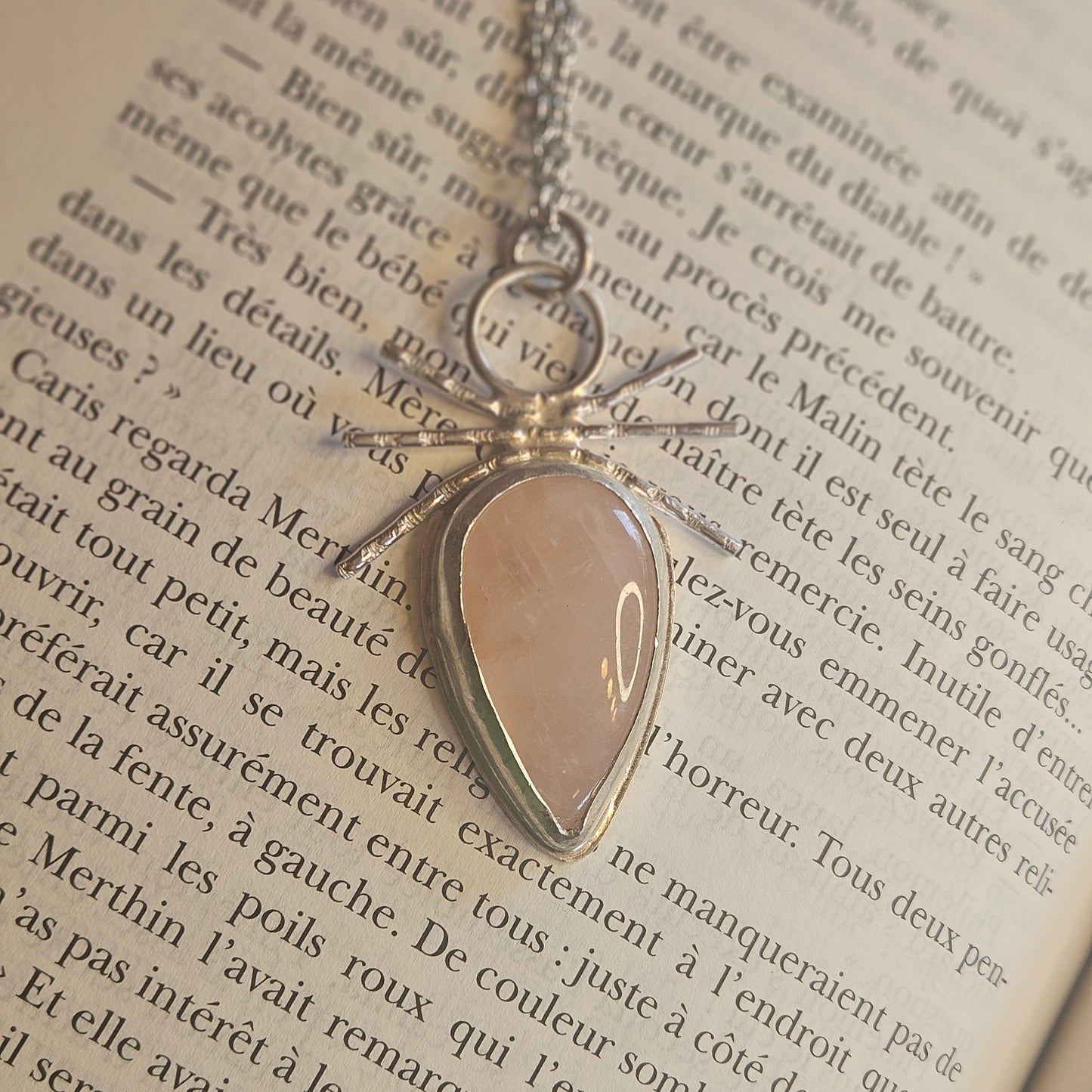Collier Arachnéa Rosea