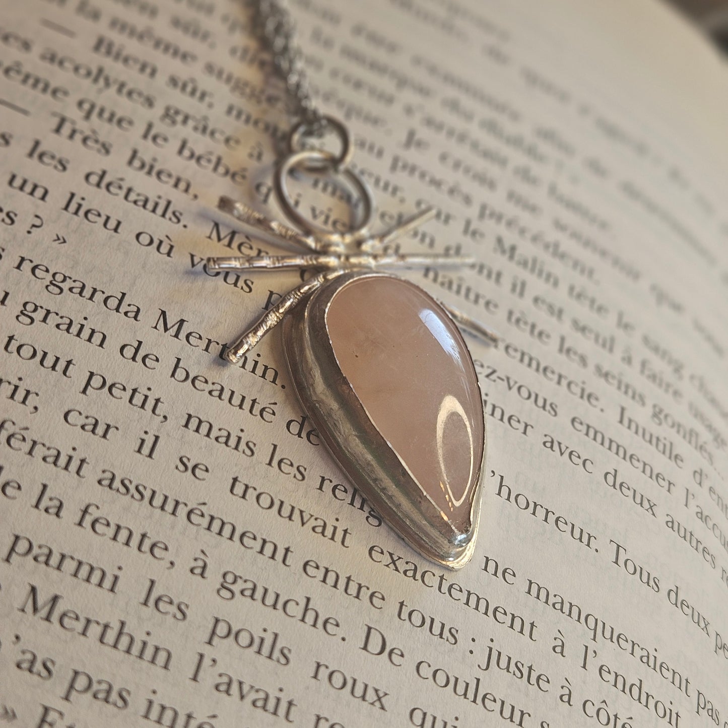 Collier Arachnéa Rosea