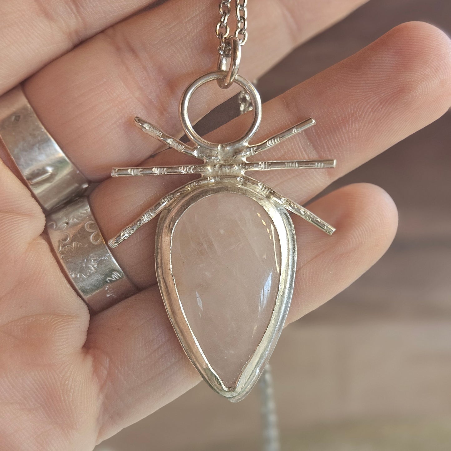 Collier Arachnéa Rosea