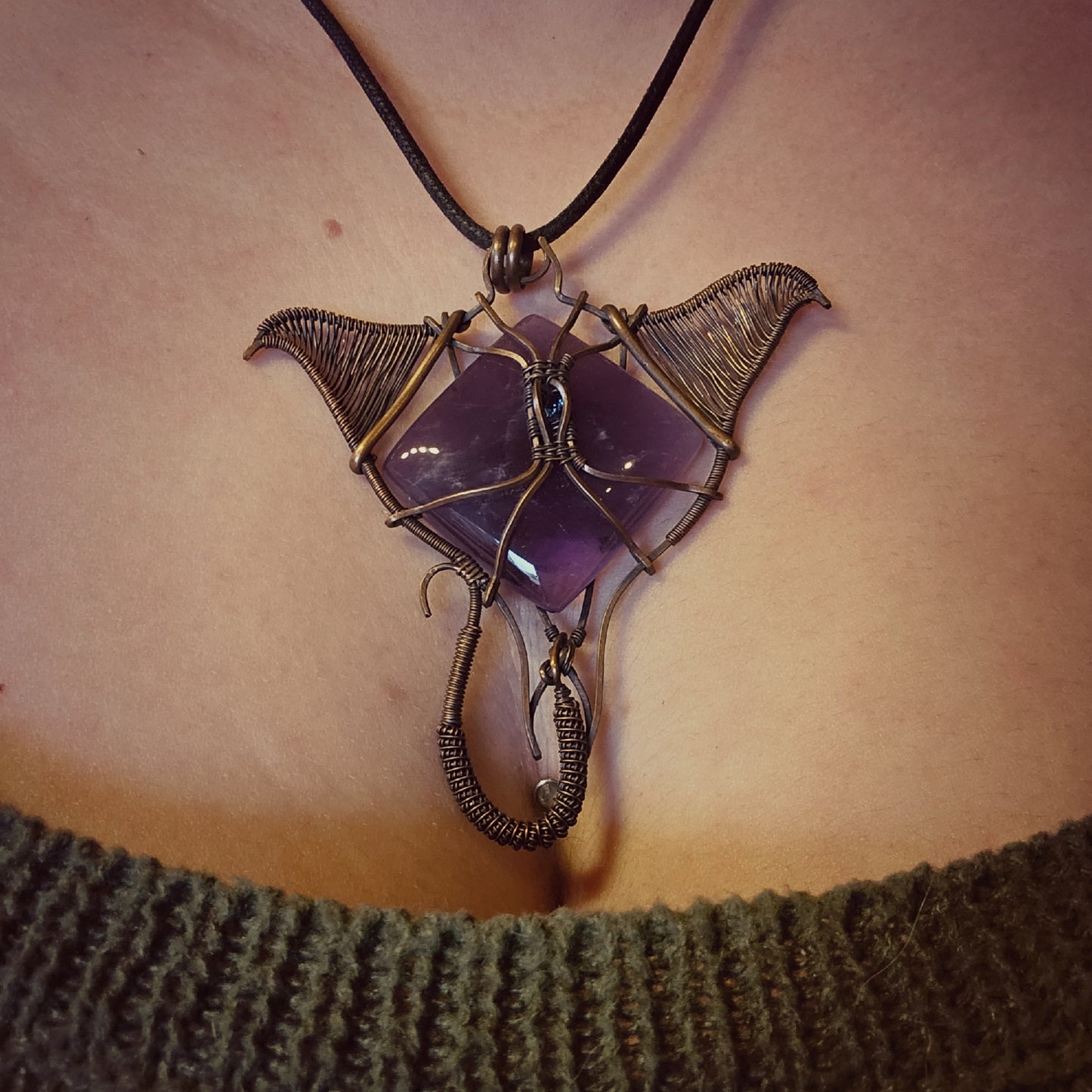 Collier Raie Mystique