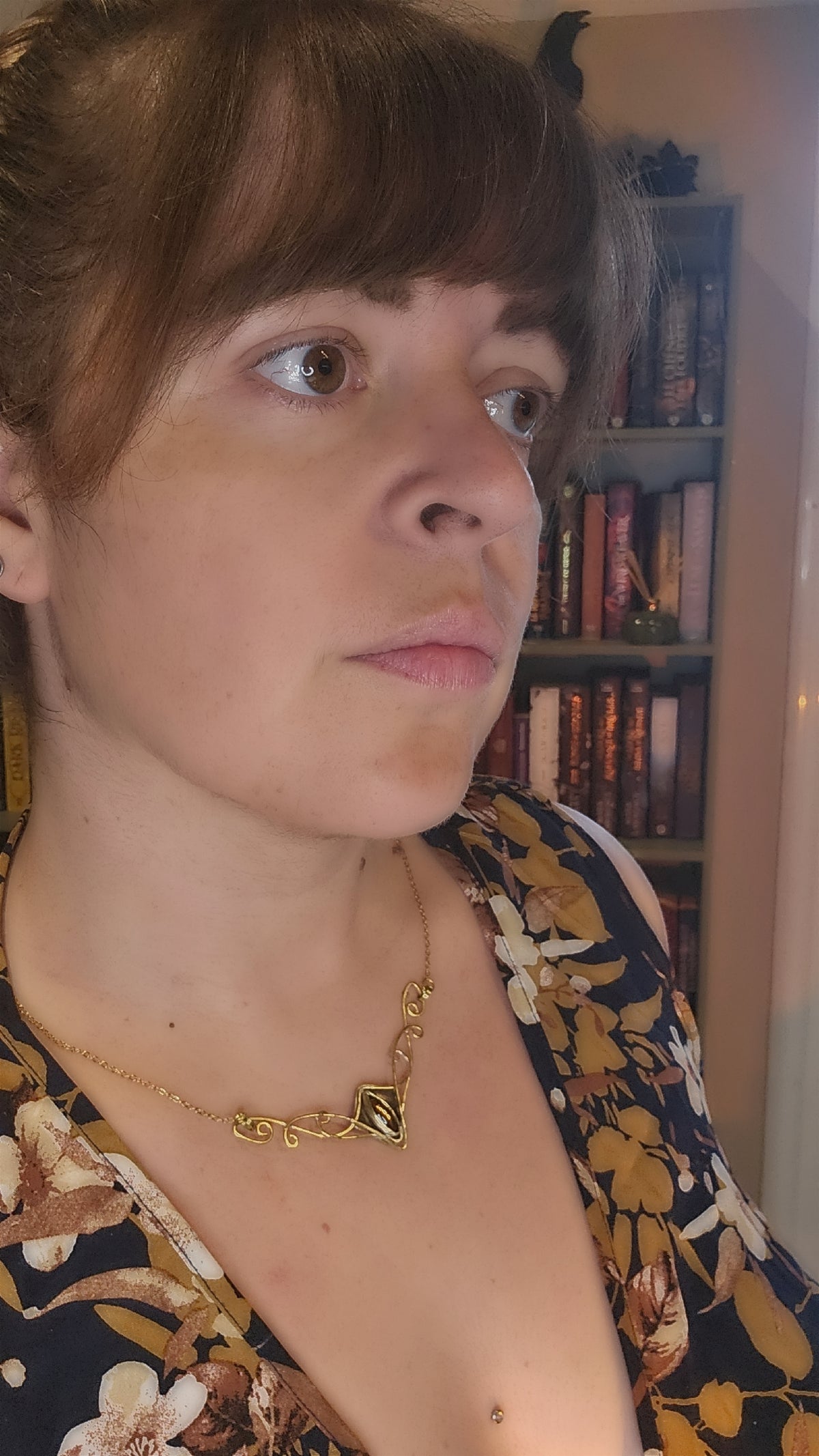 Collier « Entrelacs ambrés »