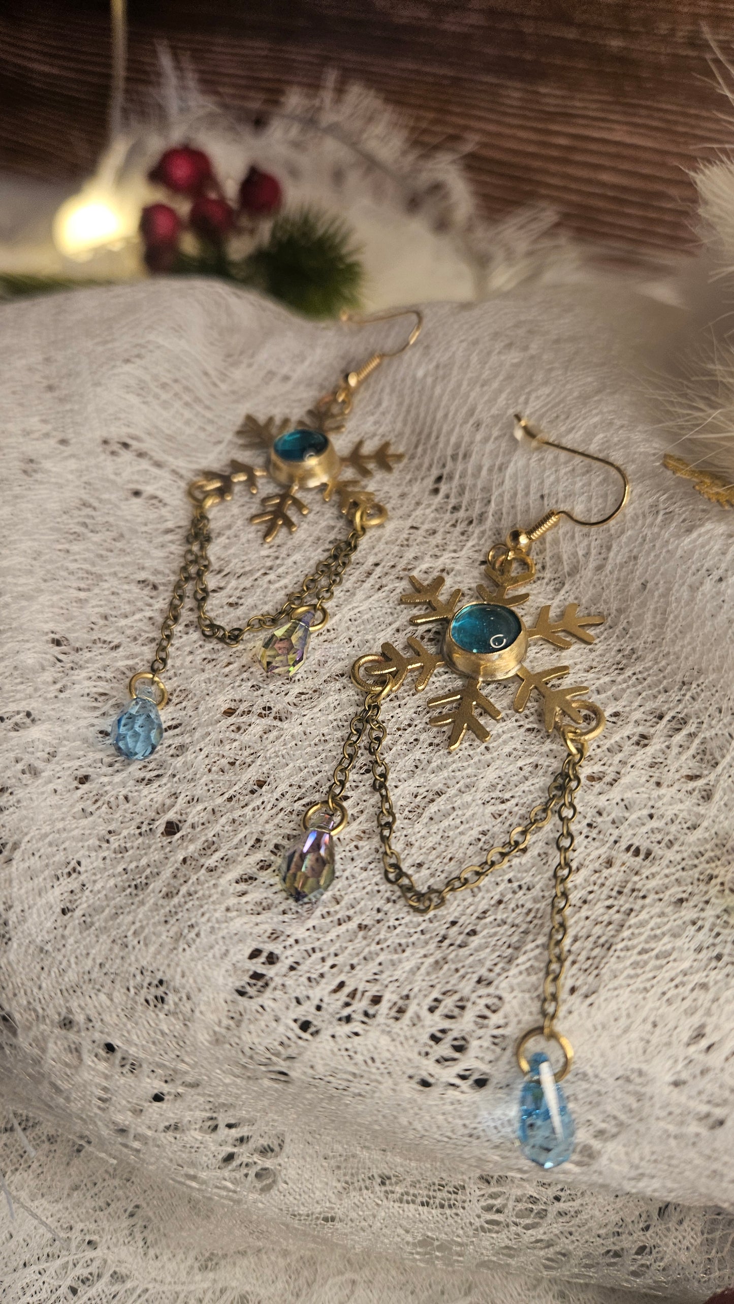 Boucles d’oreilles « Flocons d’Hiver »