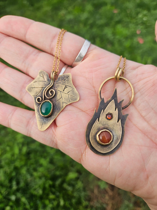 Pendentifs « Dualité Élémentaire »