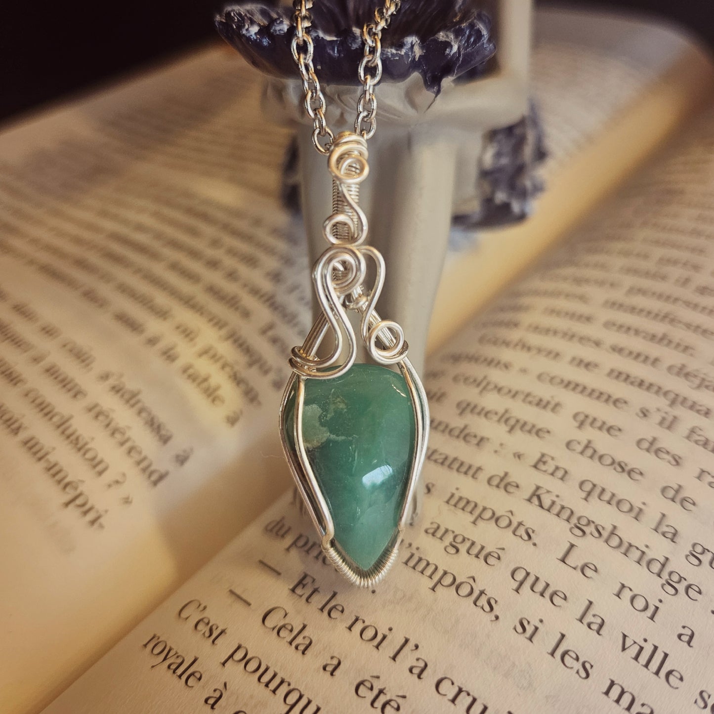 Collier chrysoprase