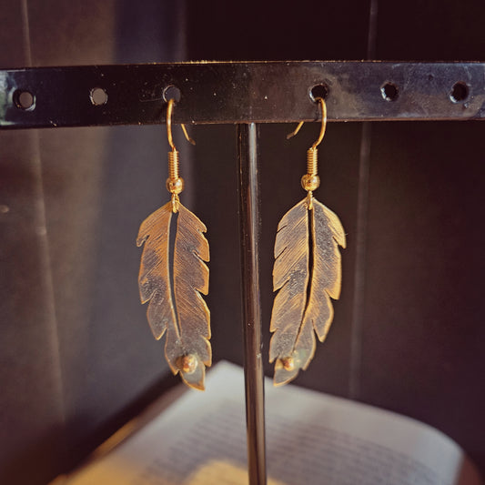 Boucles d'oreilles plumes