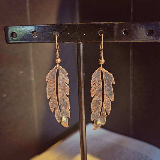 Boucles d'oreilles plumes