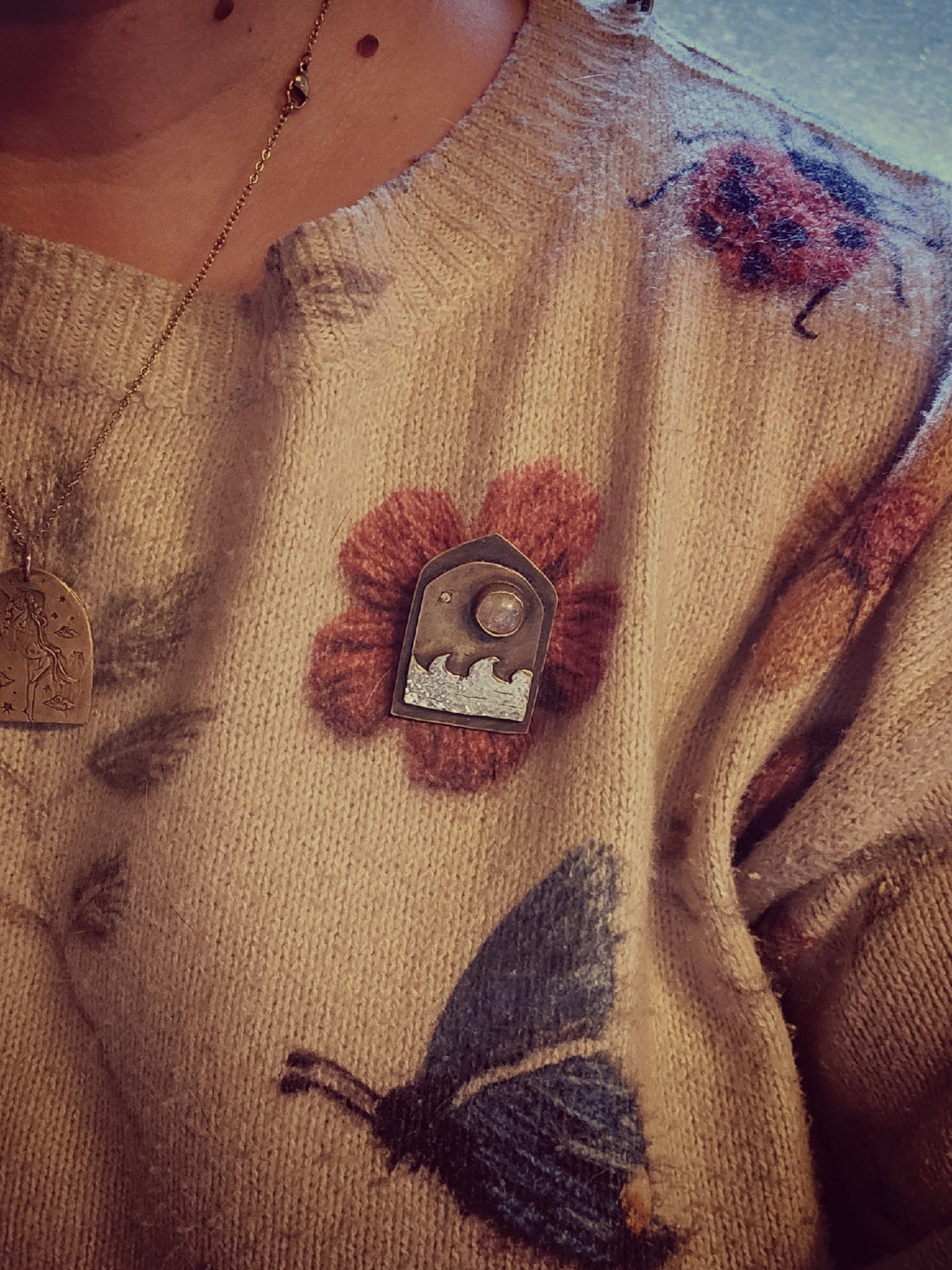 Broche « Chant des Vagues »