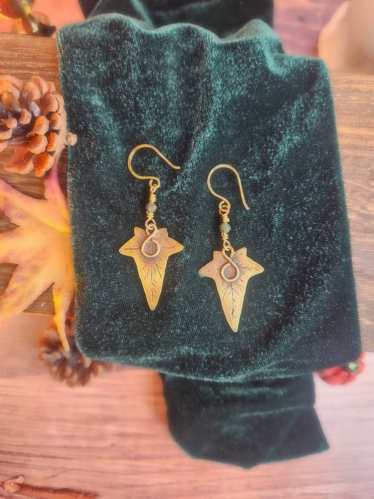 Boucles d’oreilles « Lierre de Tsavorite »