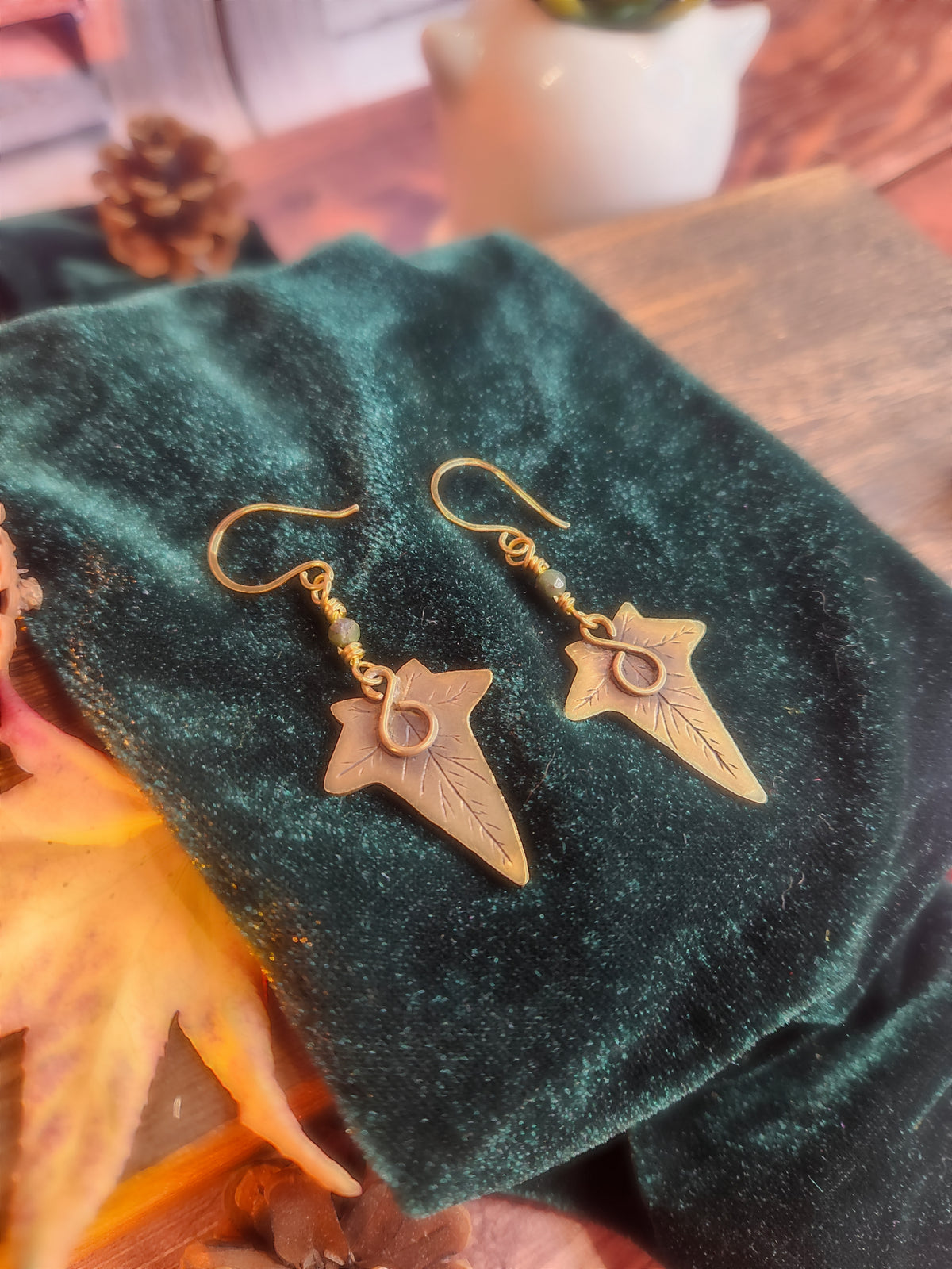 Boucles d’oreilles « Lierre de Tsavorite »