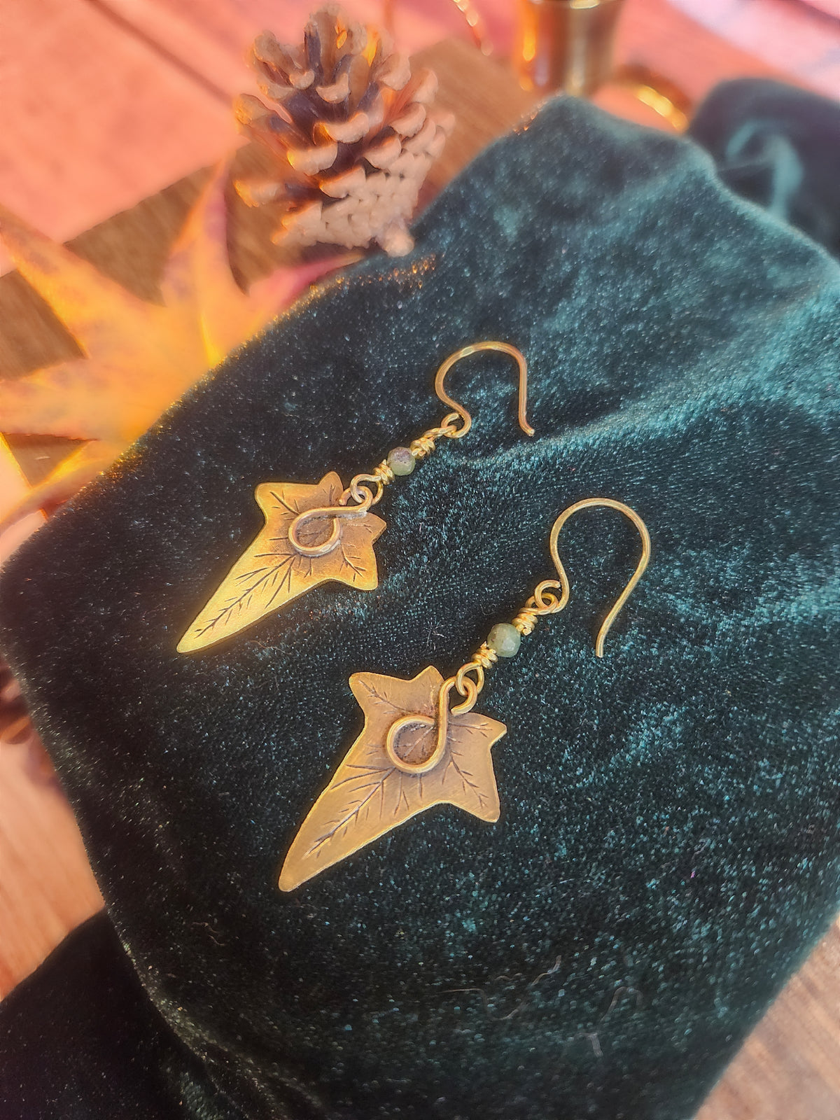 Boucles d’oreilles « Lierre de Tsavorite »