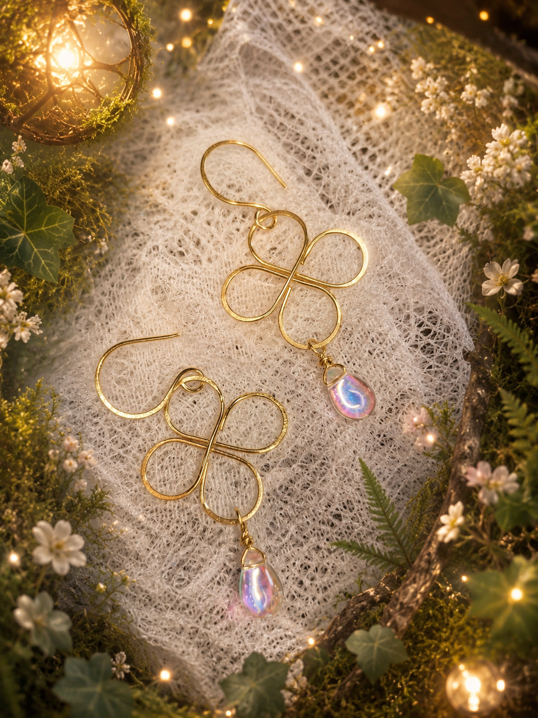 Boucles d’oreilles “Trèfles Sacrés”
