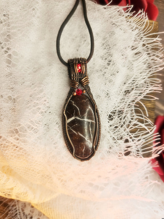 Pendentif Jaspe Café