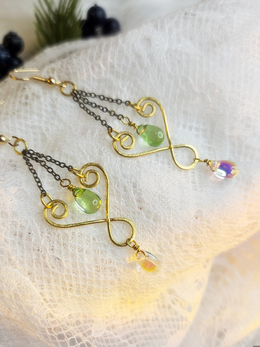 Boucles d’oreilles “Cœurs d’Aube”