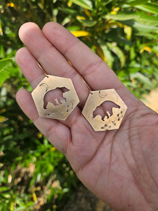 Boucles d’oreilles « Veille des Hautes Terres »