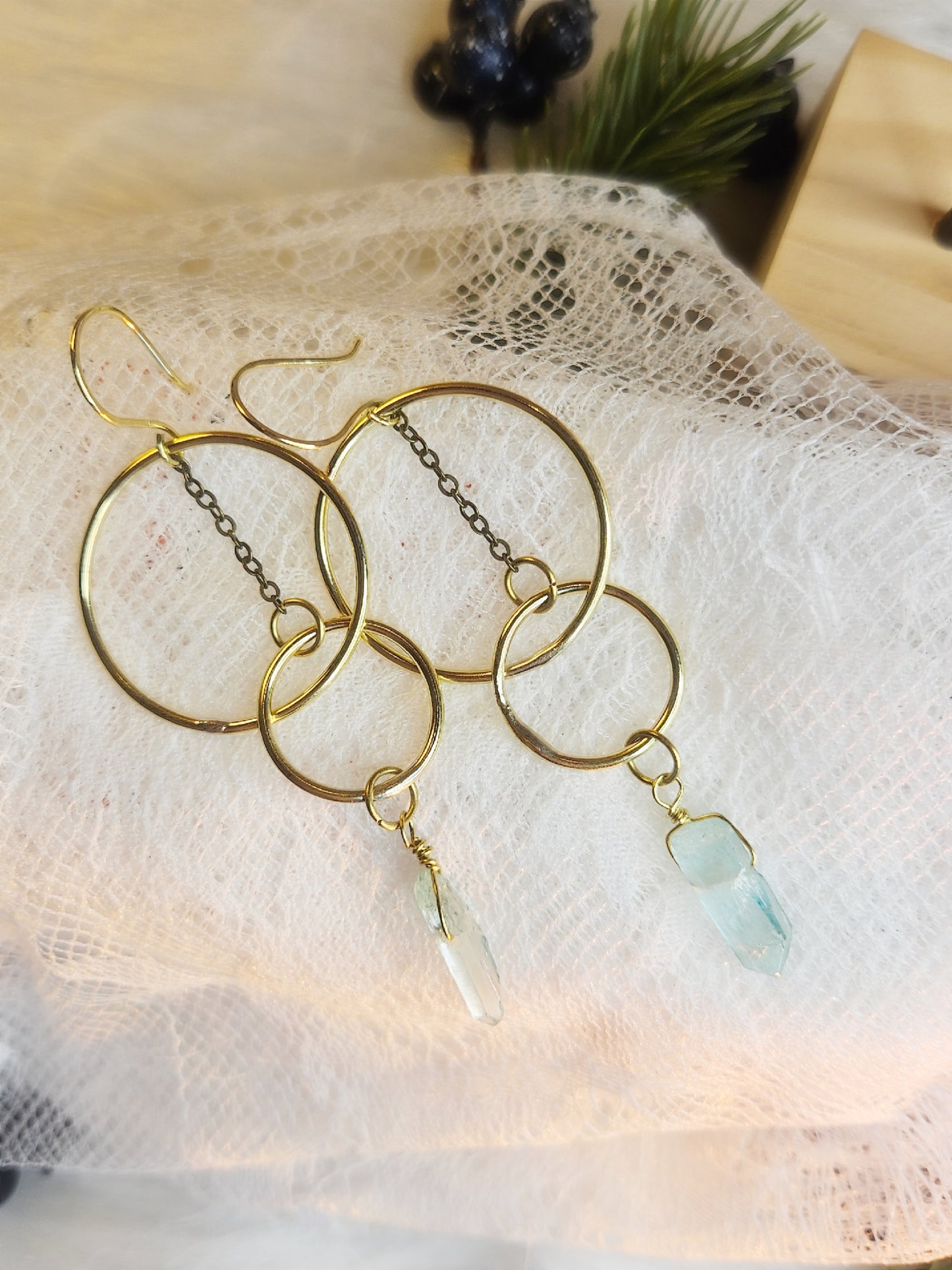 Boucles d’oreilles “Orbes & Éclats”