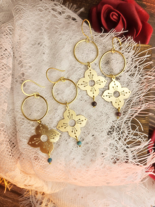 Boucles d’oreilles “Floraisons d’Althéa”