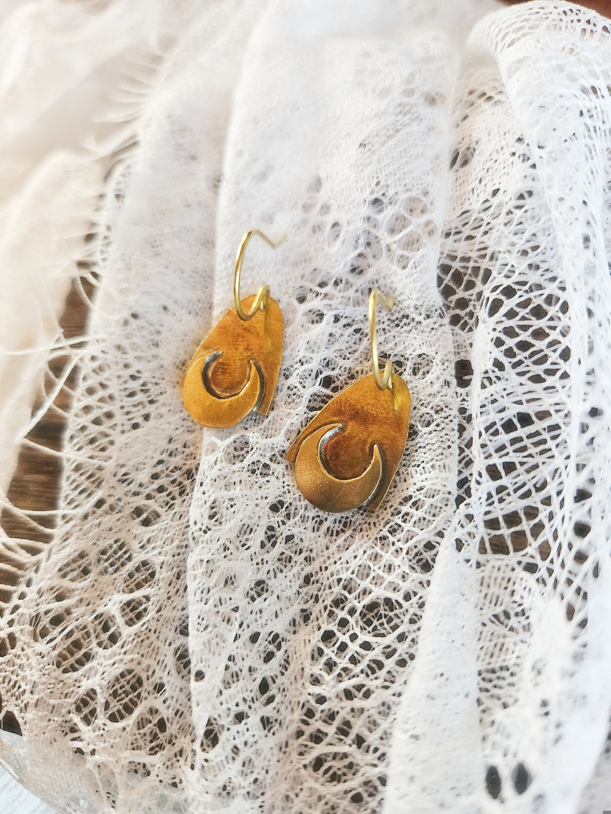 Boucles d’oreilles « Lunes d’Automne »