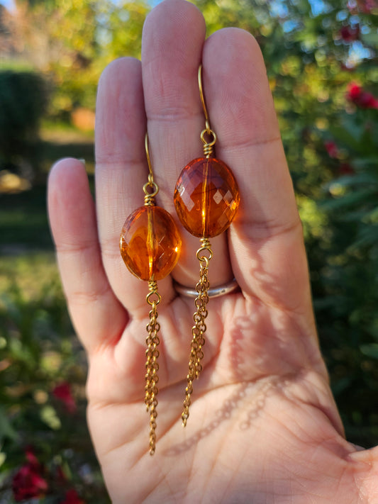 Boucles d’oreilles « Ambreline »