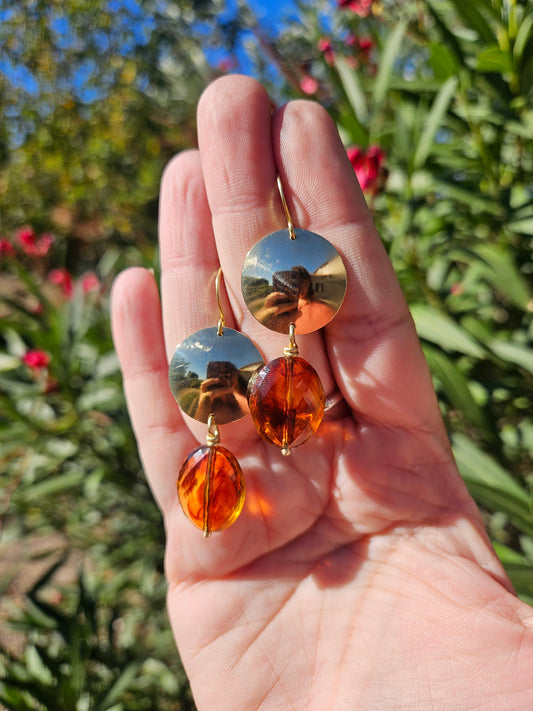 Boucles d’oreilles « Soleil d’Ambre »