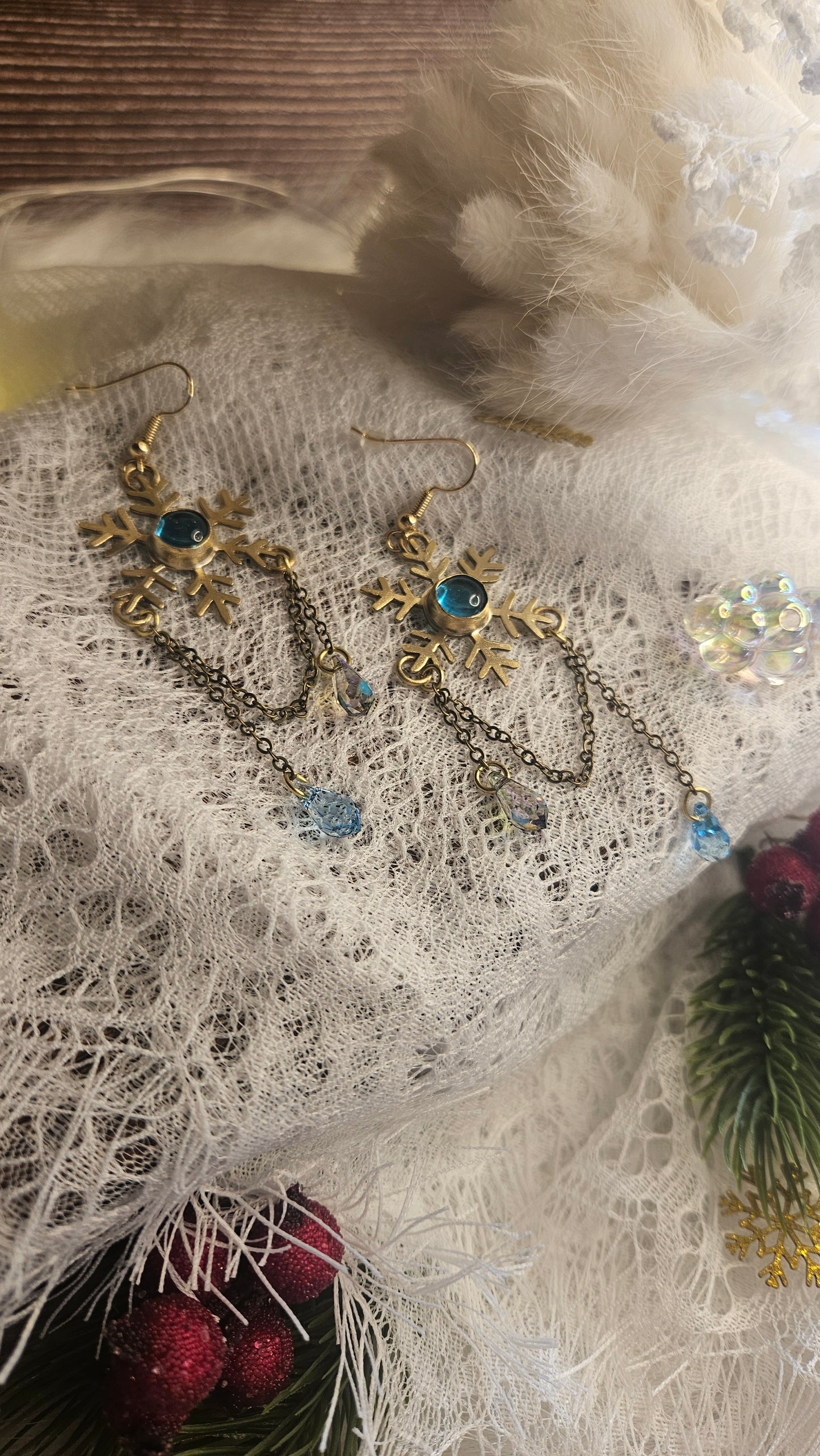 Boucles d’oreilles « Flocons d’Hiver »