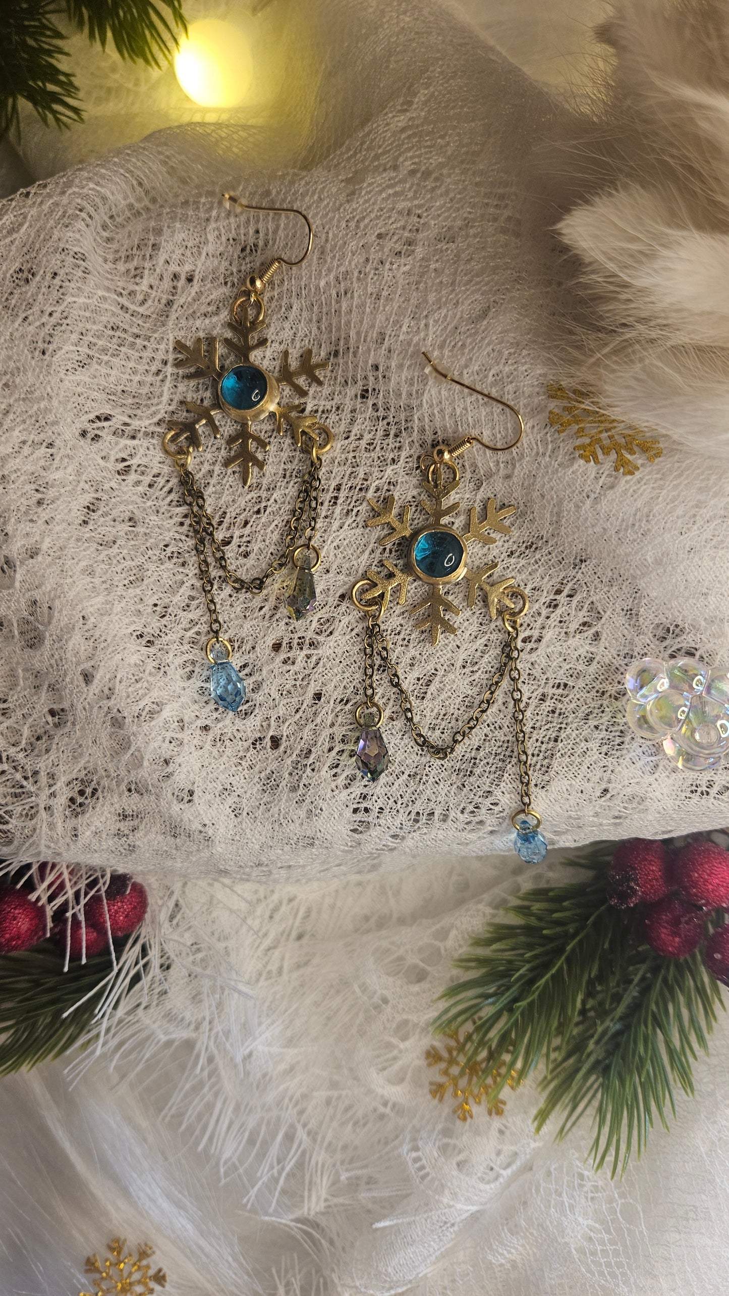 Boucles d’oreilles « Flocons d’Hiver »