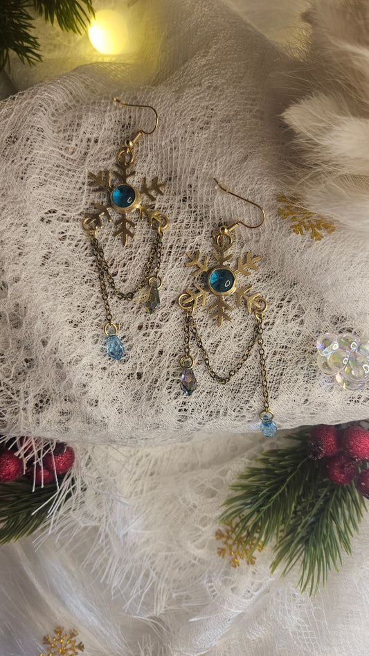 Boucles d’oreilles « Flocons d’Hiver »