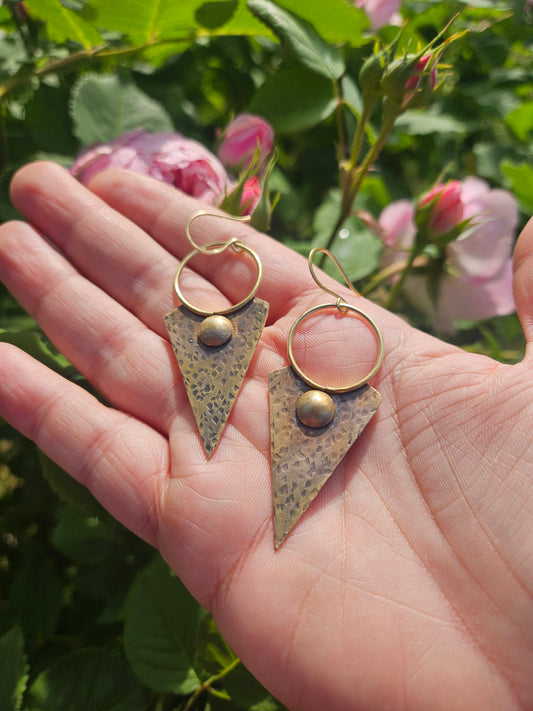 Boucles d'oreilles "Flèches de Sylve-Lune"