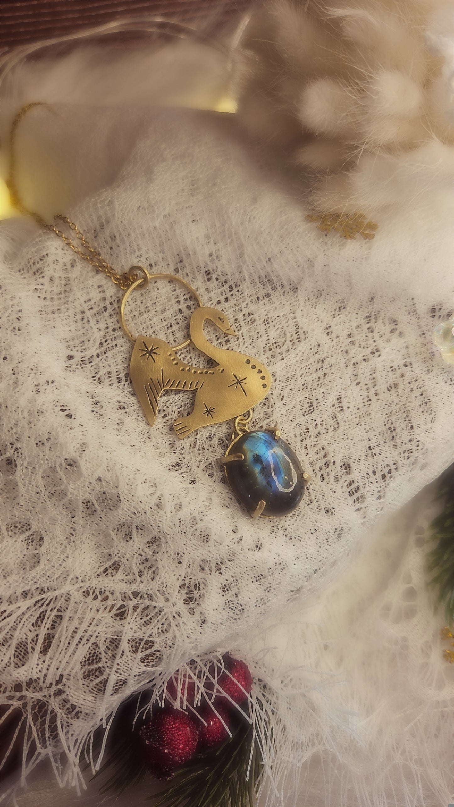 Pendentif « Cygne d’Hiver »