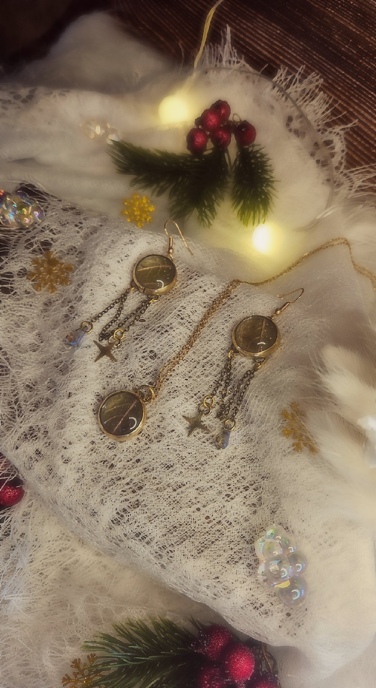 Parure « Feuille d’Hiver »