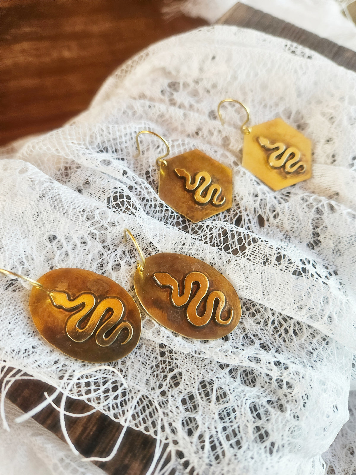 Boucles d’oreilles « Serpents Anciens »