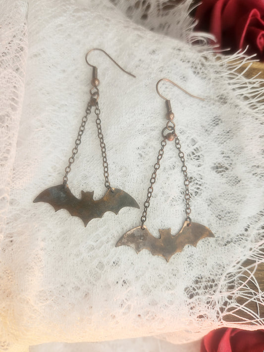Boucles d’oreilles chauve-souris