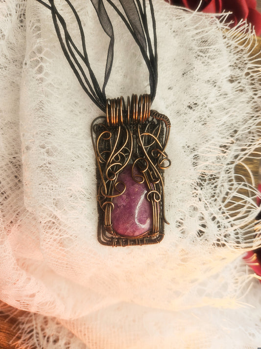 Collier Rubis Zoïsite