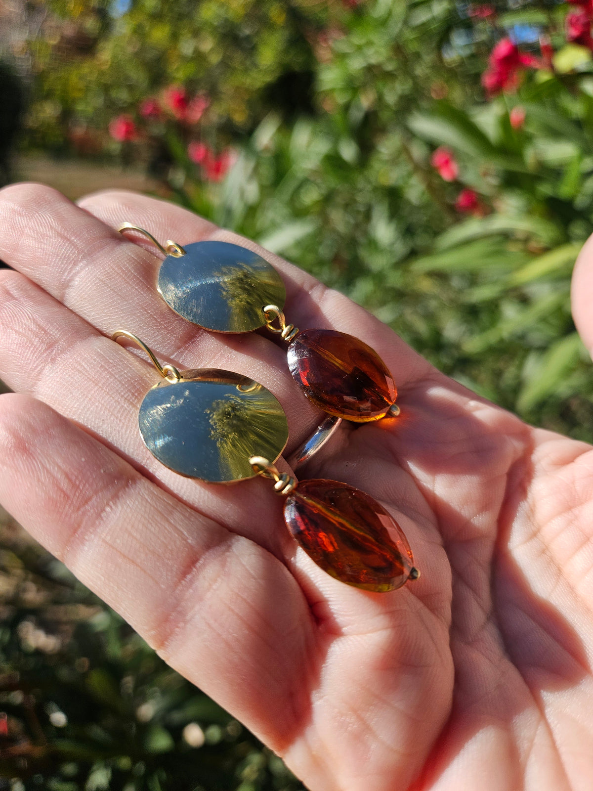 Boucles d’oreilles « Soleil d’Ambre »