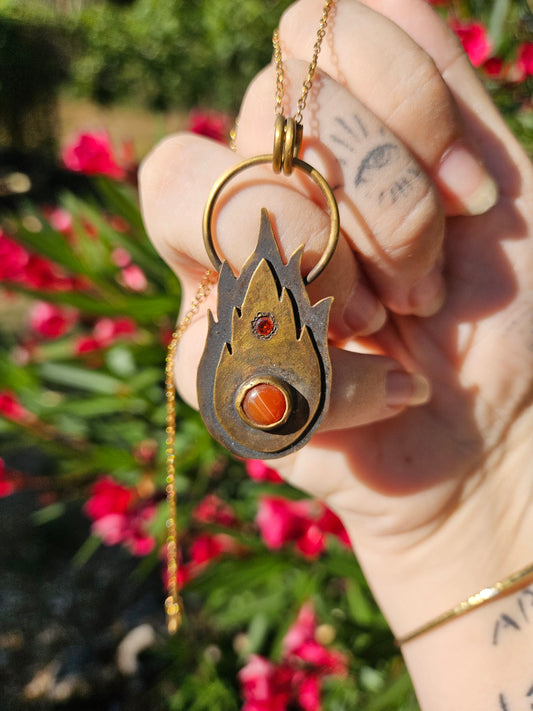 Pendentif « Flamme Vagabonde »