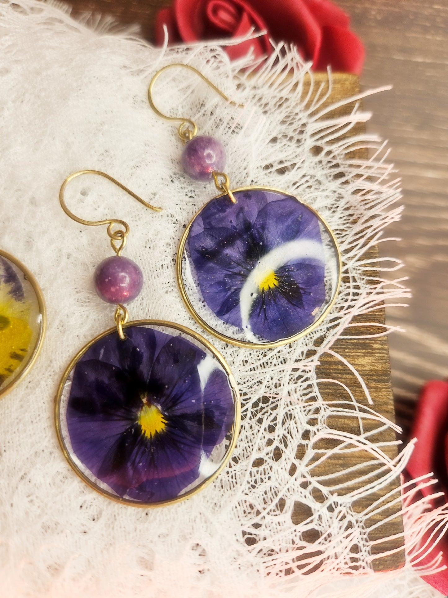 Boucles d’oreilles “Pensées de Lysendria”