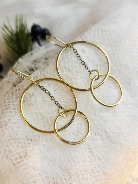 Boucles d’oreilles “Cercles Entrelacés”