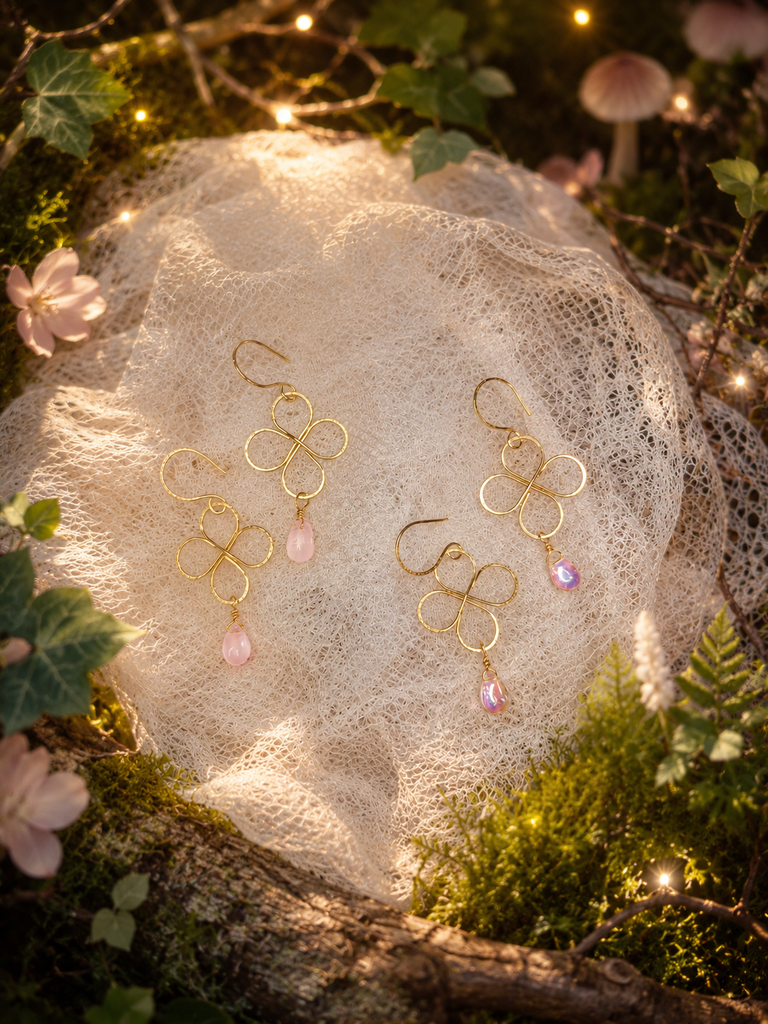 Boucles d’oreilles “Trèfles Sacrés”
