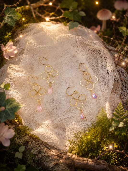 Boucles d’oreilles “Trèfles Sacrés”