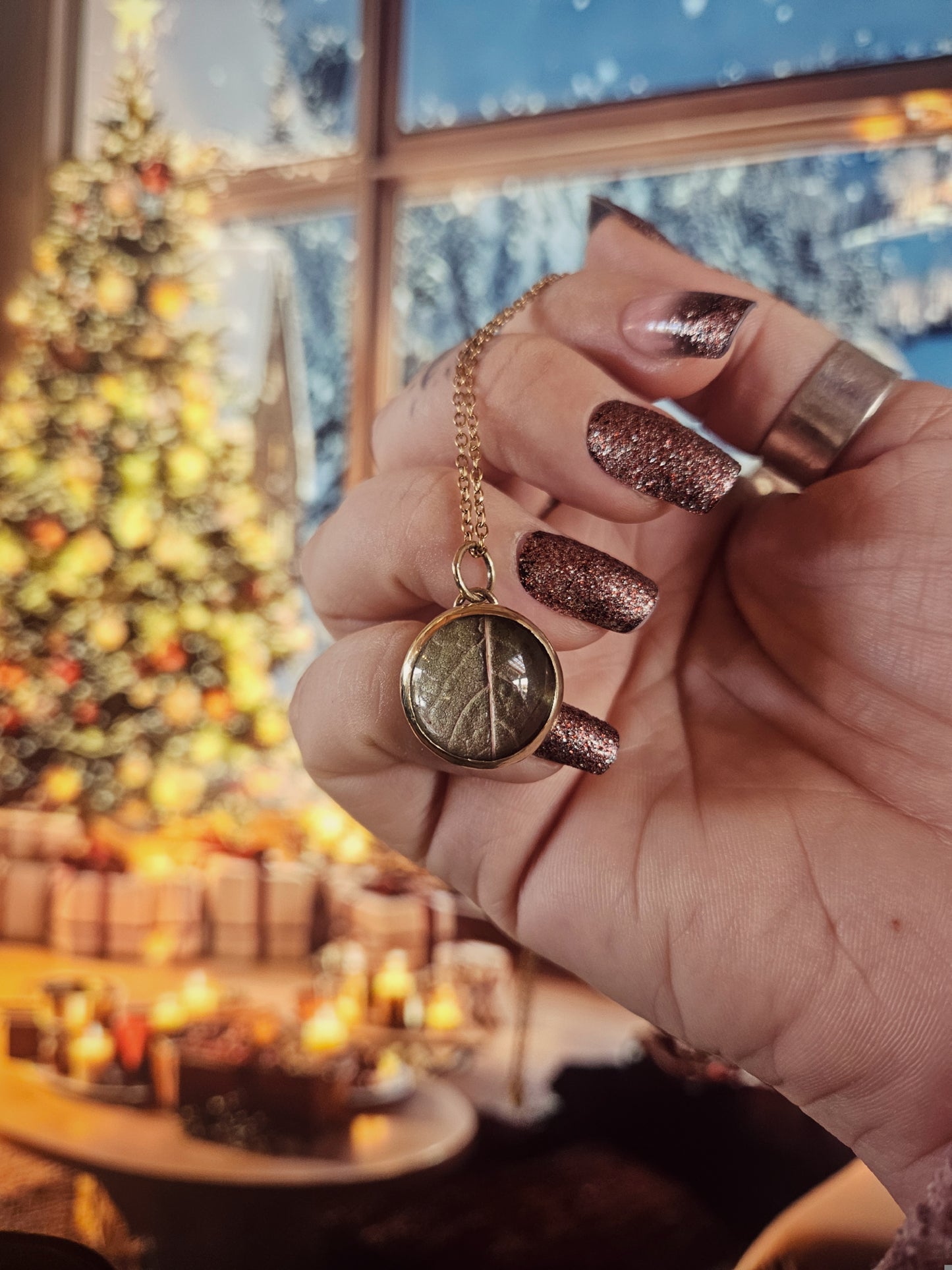 Parure « Feuille d’Hiver »