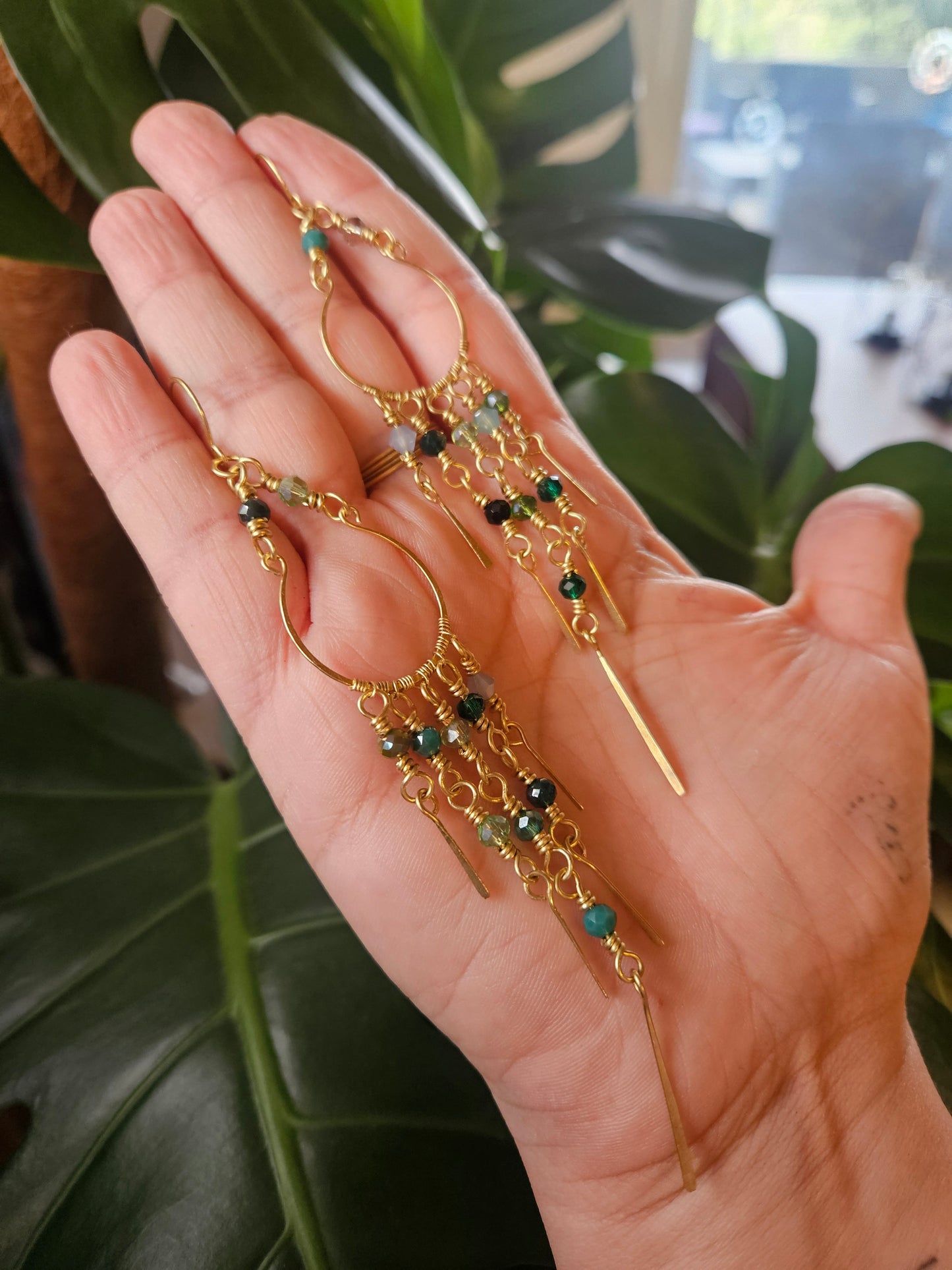 Boucles d'oreilles "Nomades des Bois Scintillants"