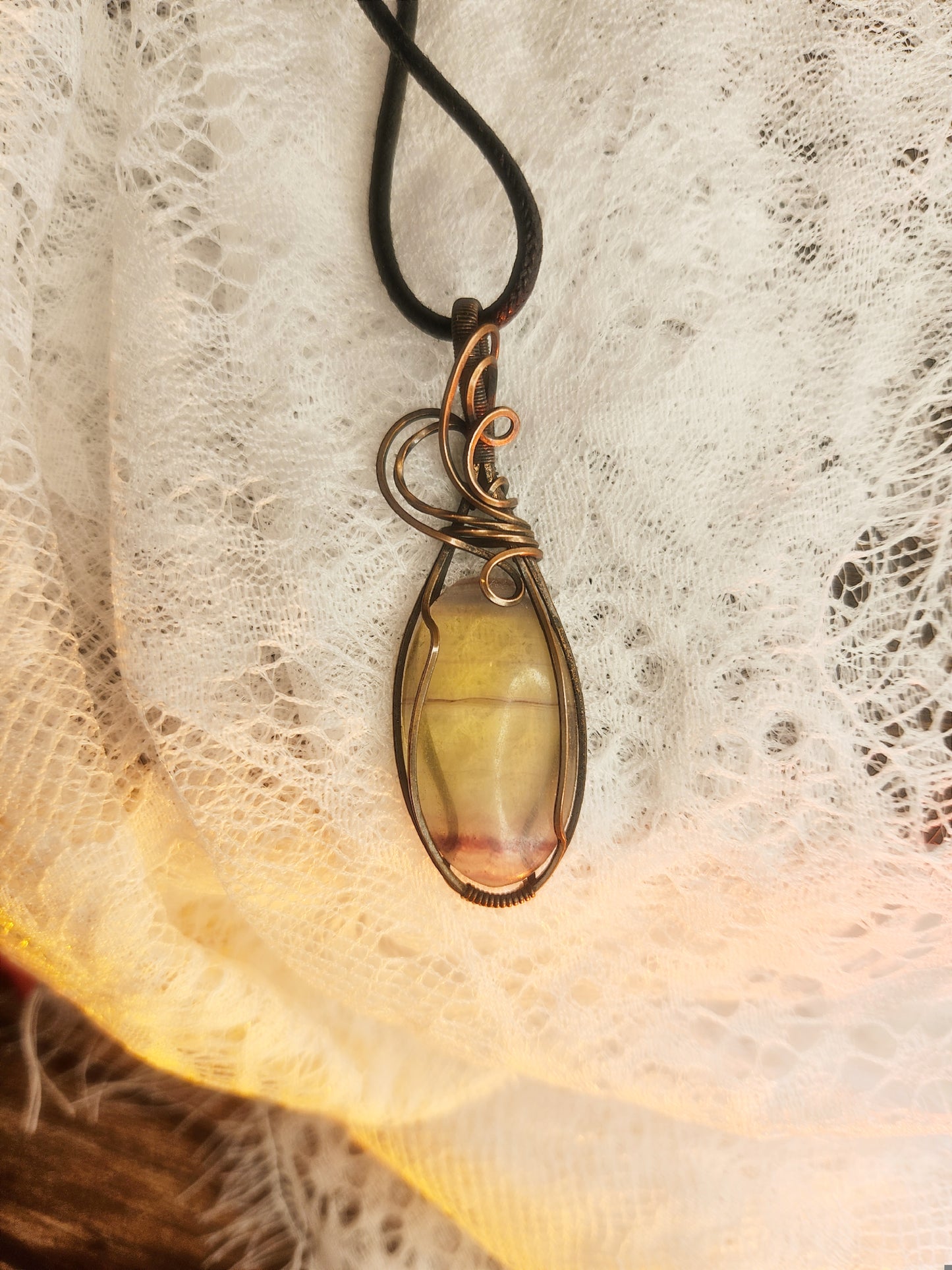 Pendentif fluorite