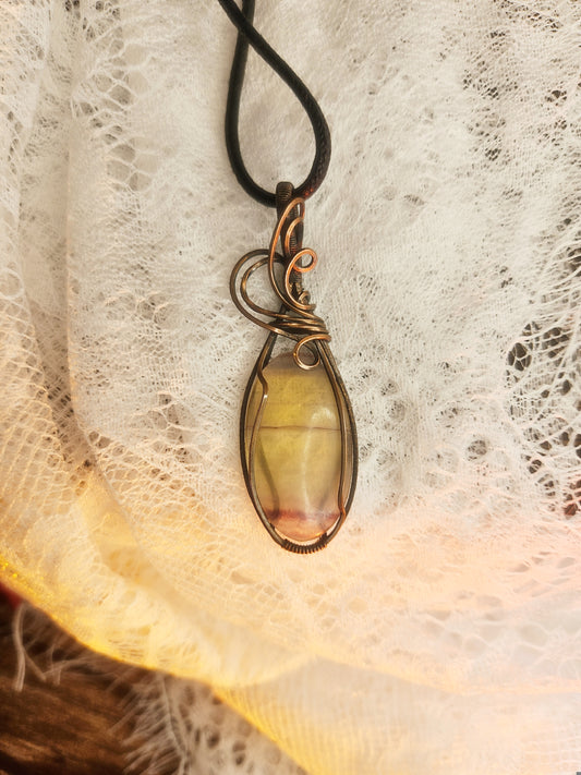 Pendentif fluorite