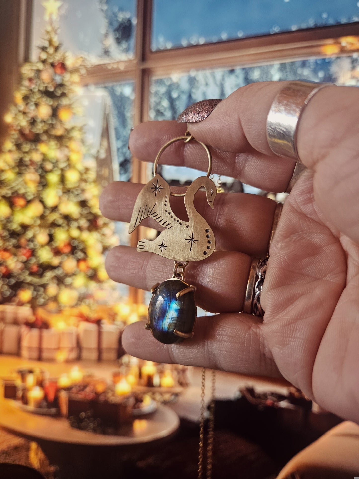 Pendentif « Cygne d’Hiver »