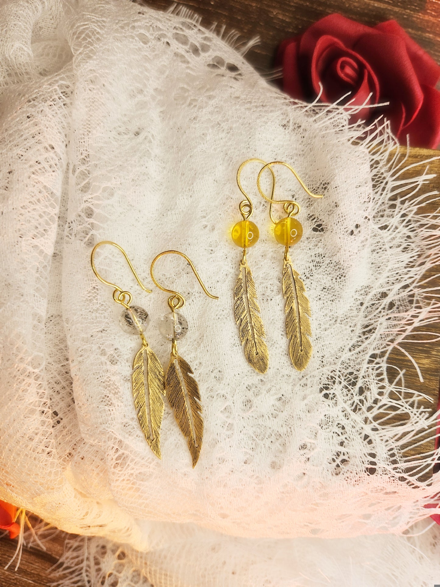 Boucles d’oreilles “Plumes Vagabondes”
