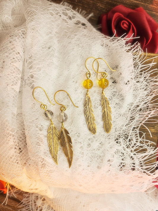 Boucles d’oreilles “Plumes Vagabondes”