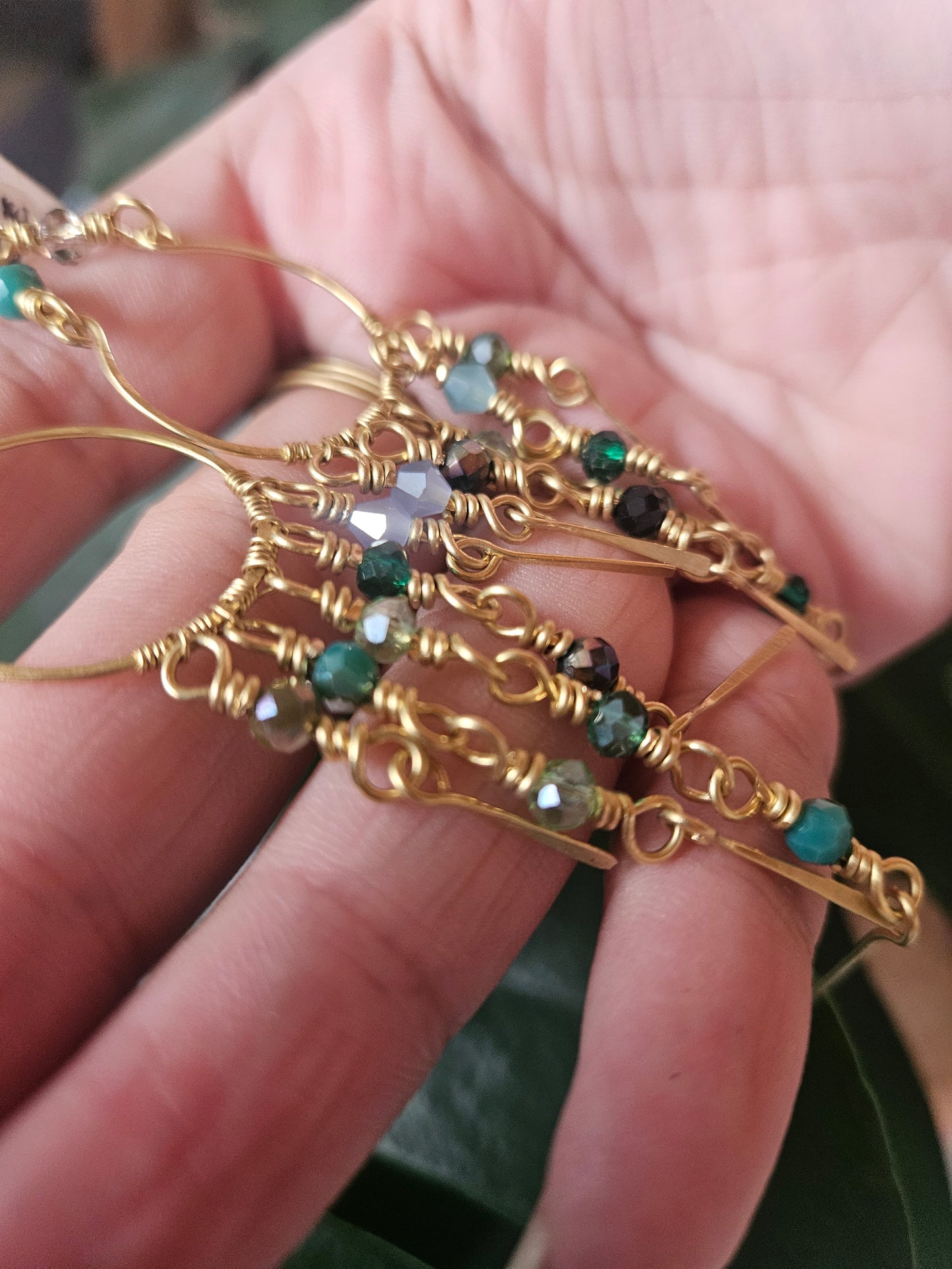 Boucles d'oreilles "Nomades des Bois Scintillants"
