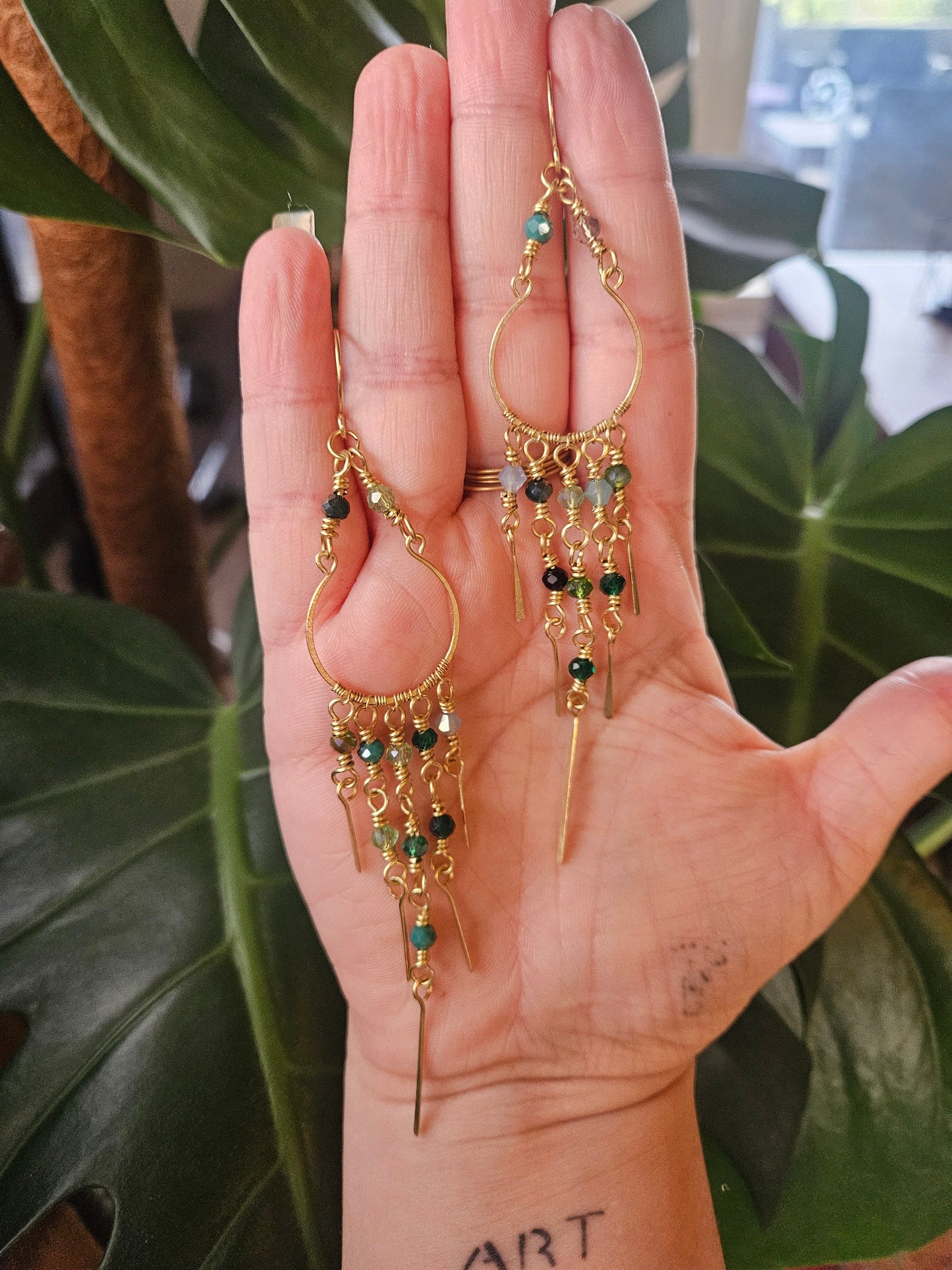 Boucles d'oreilles "Nomades des Bois Scintillants"