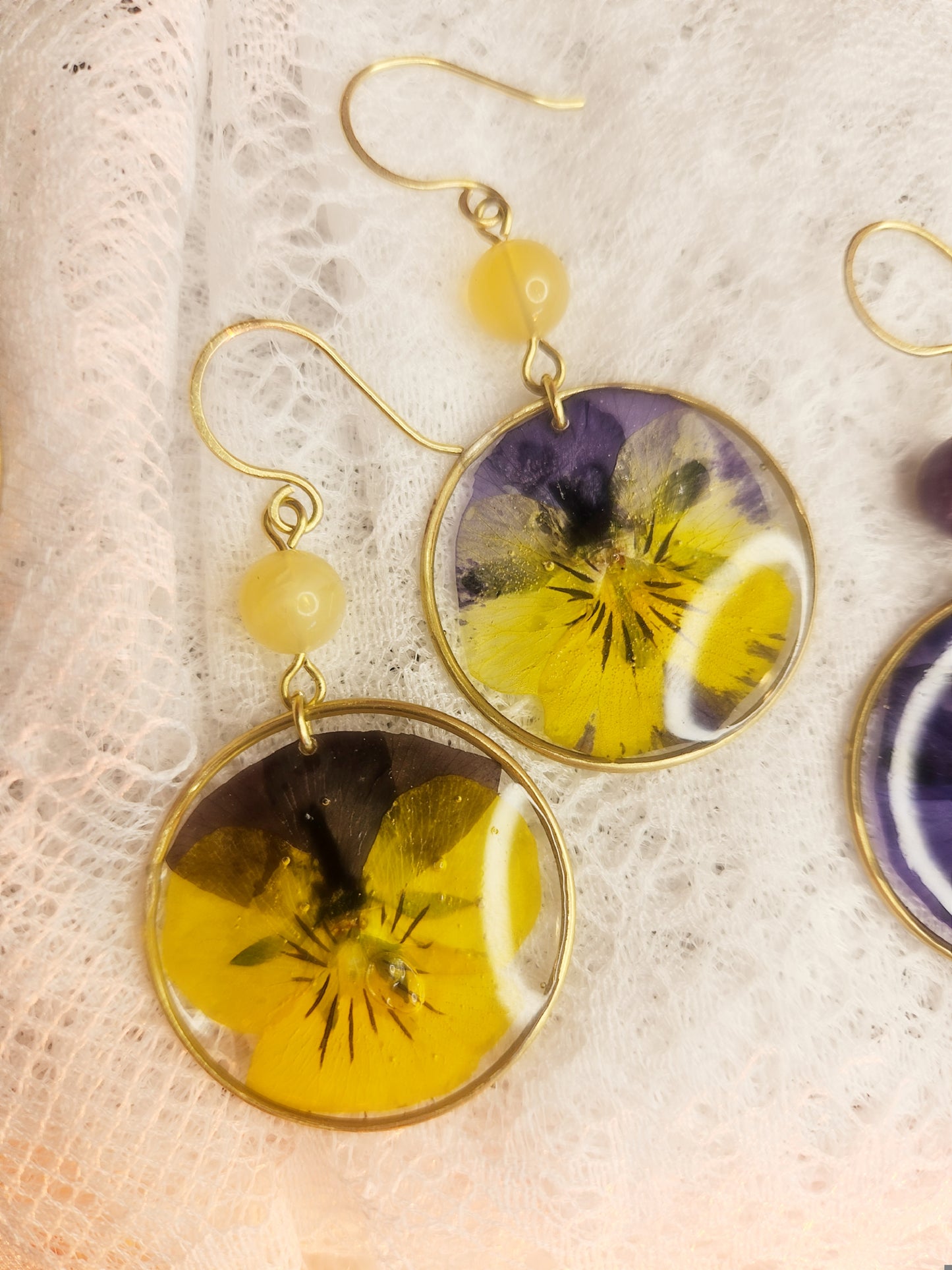 Boucles d’oreilles “Pensées de Lysendria”