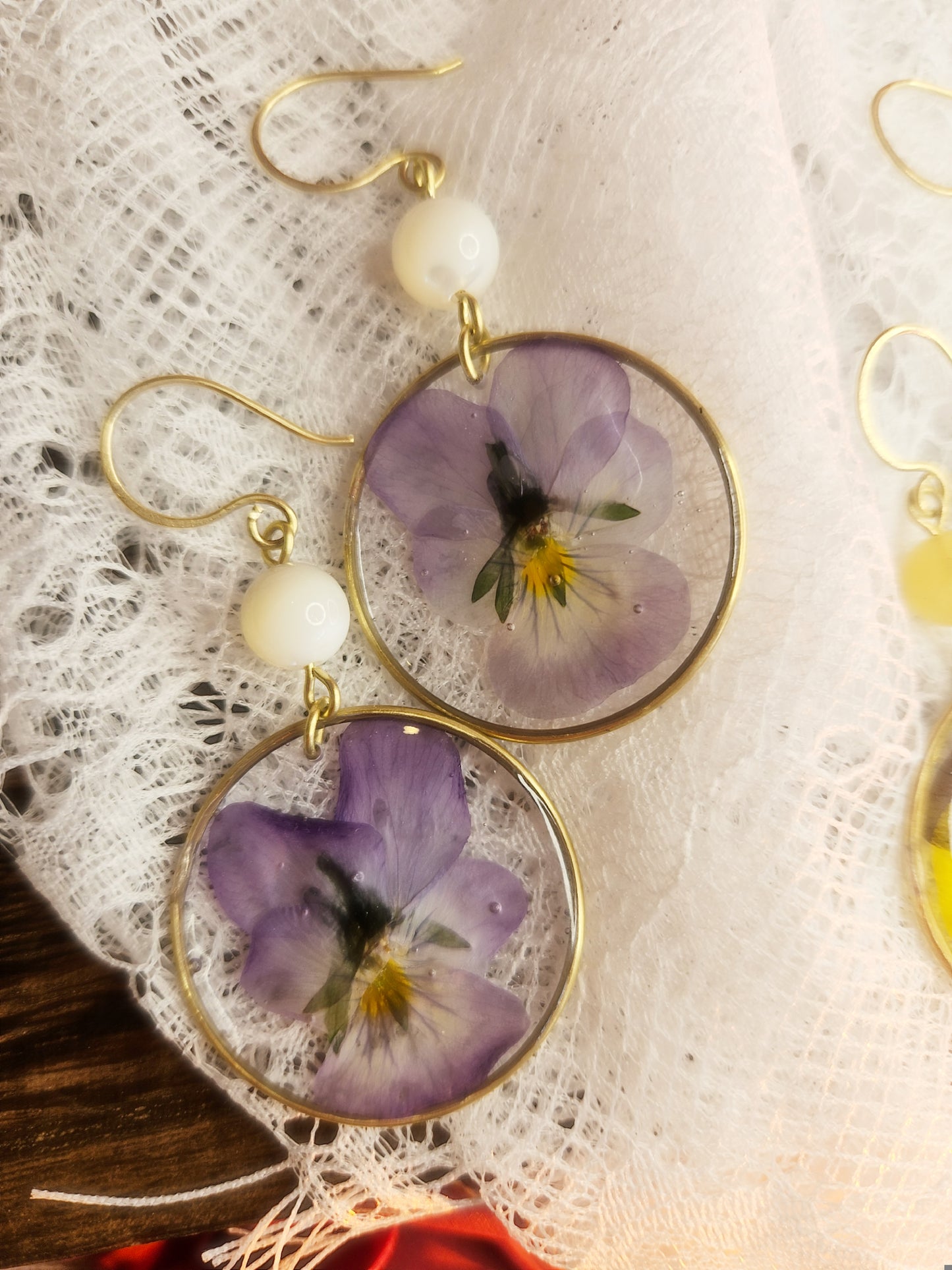 Boucles d’oreilles “Pensées de Lysendria”