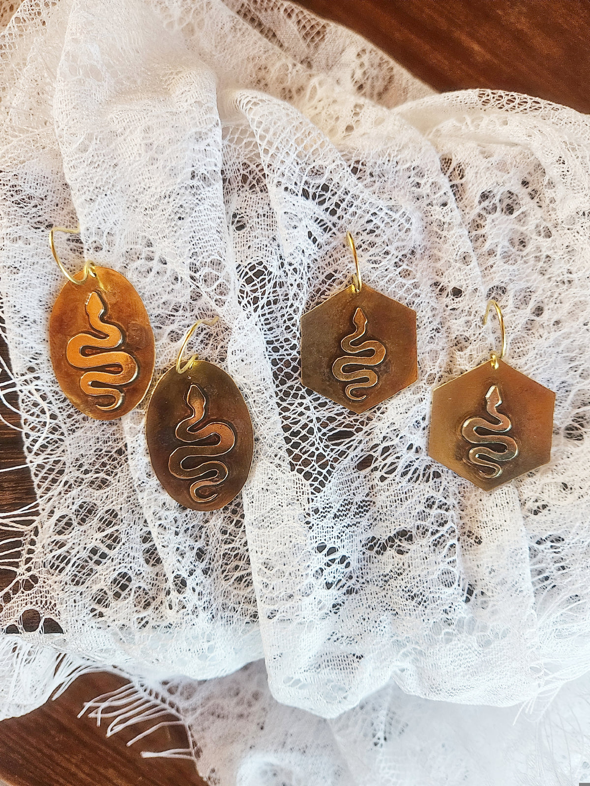 Boucles d’oreilles « Serpents Anciens »